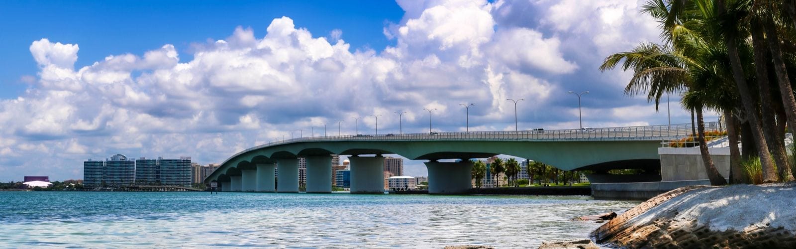 View of the Waterfront and bridge near BLVD Sarasota